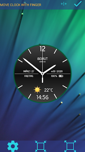 Weather Clock Live Wallpaper - Image screenshot of android app