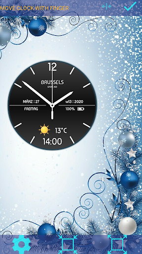 Weather Clock Live Wallpaper - Image screenshot of android app