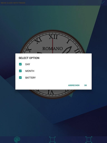 Analog Clock Live Wallpaper - Image screenshot of android app
