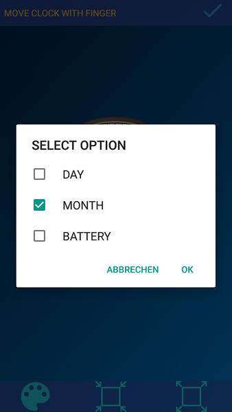 Analog Clock Live Wallpaper - Image screenshot of android app