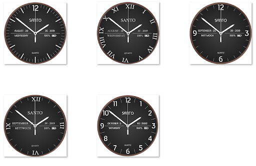 Analog Clock Live Wallpaper - Image screenshot of android app