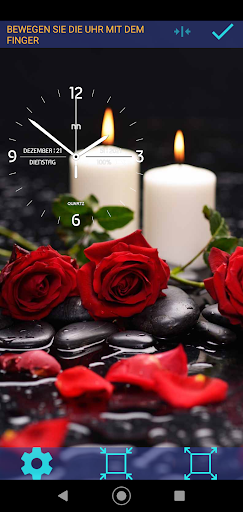 Analog Clock Live Wallpaper - Image screenshot of android app