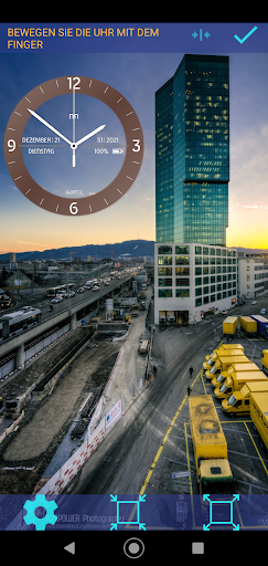 Analog Clock Live Wallpaper - Image screenshot of android app