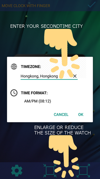 World Time Live Wallpaper - Image screenshot of android app