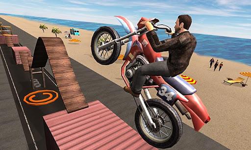 Fearless Moto Rider Stunt Mania 2019 - Gameplay image of android game