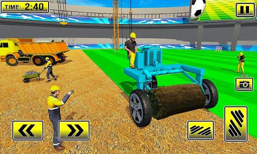 Football Stadium Builder: New 3D Construction Game - Gameplay image of android game