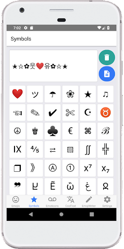 i۲Symbol Emoji - عکس برنامه موبایلی اندروید