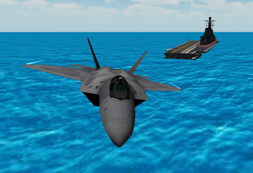 NAVY PLANE SIMULATOR 3D - Gameplay image of android game