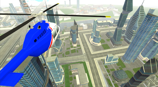 City Helicopter Simulator Game - Gameplay image of android game