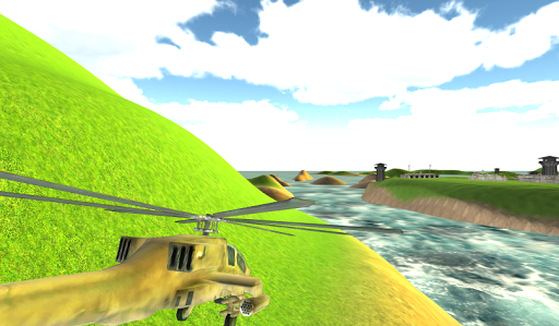 Fly Helicopter Flight Sim 3D - Gameplay image of android game