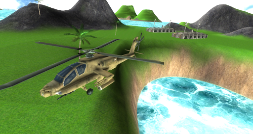 Fly Helicopter Flight Sim 3D - Gameplay image of android game