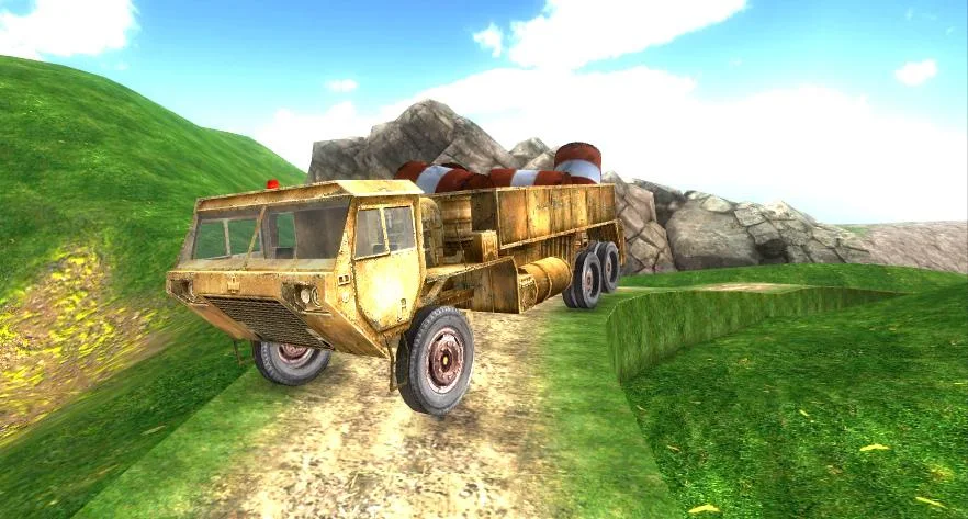 Offroad Truck Driver Simulator - Gameplay image of android game