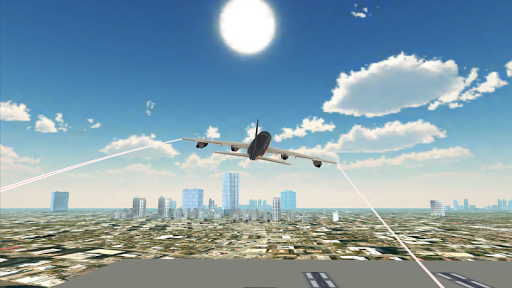 Flight Simulator City Airplane - Gameplay image of android game