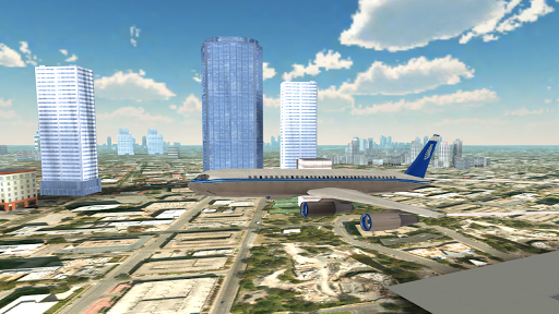Flight Simulator City Airplane - Gameplay image of android game