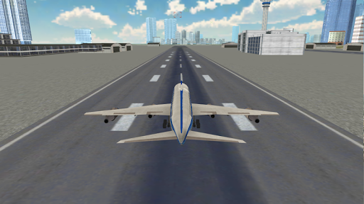 Flight Simulator City Airplane - Gameplay image of android game