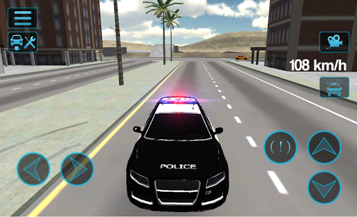 Police Car Drift 3D - Gameplay image of android game
