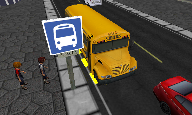 Schoolbus Driving Simulator 3D - Gameplay image of android game