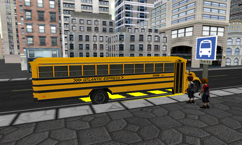 Schoolbus Driving Simulator 3D - Gameplay image of android game