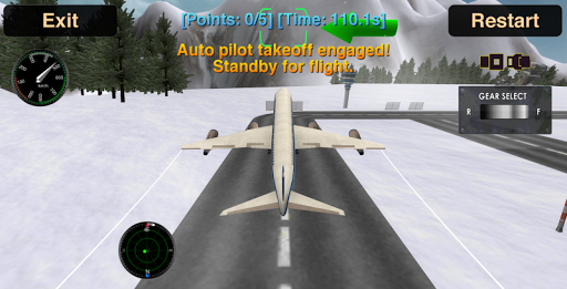Flight Simulator Snow Plane ۳D - عکس بازی موبایلی اندروید