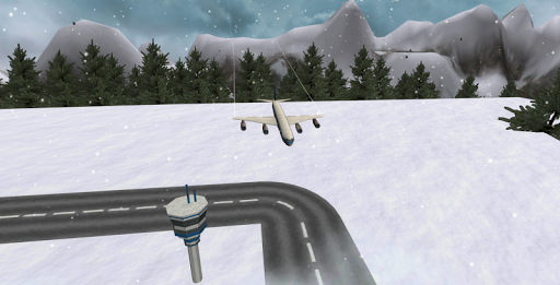 Flight Simulator Snow Plane ۳D - عکس بازی موبایلی اندروید