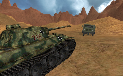 Tank Driving Simulator 3D - Gameplay image of android game