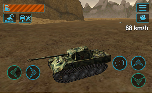 Tank Driving Simulator 3D - Gameplay image of android game