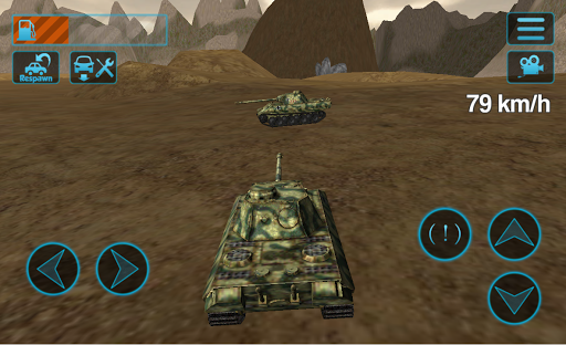 Tank Driving Simulator 3D - Gameplay image of android game