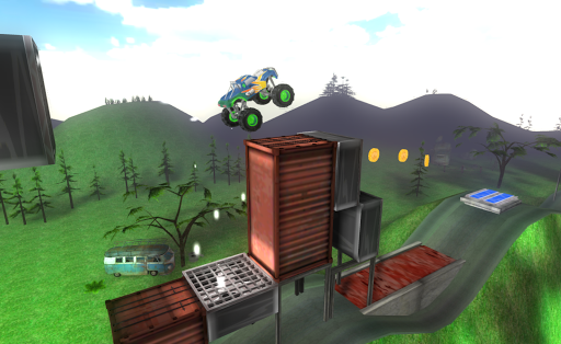 Big Monster Truck Racing 3D - Gameplay image of android game