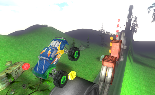 Big Monster Truck Racing 3D - Gameplay image of android game
