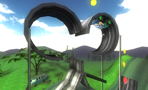 Big Monster Truck Racing 3D - Gameplay image of android game