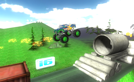 Big Monster Truck Racing 3D - Gameplay image of android game