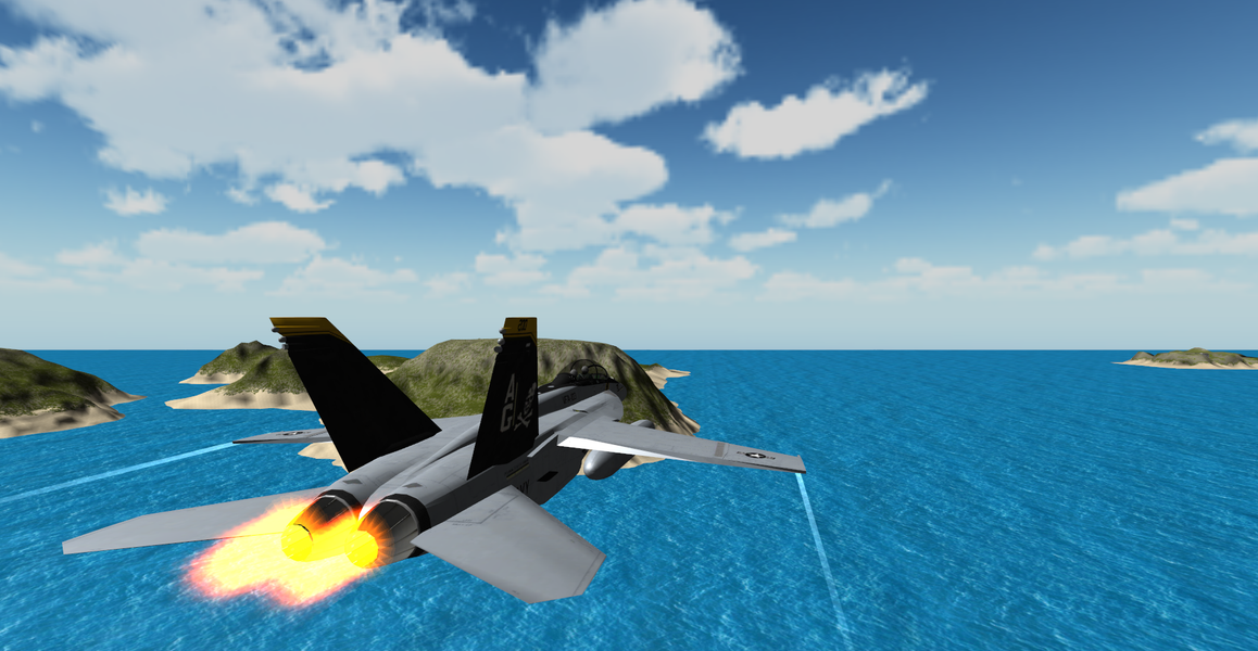 F18 Fighter Flight Simulator - Gameplay image of android game