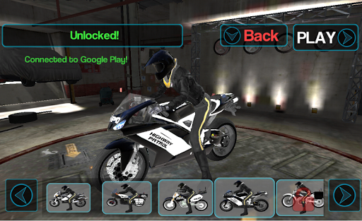 Police Bike Traffic Rider - Gameplay image of android game