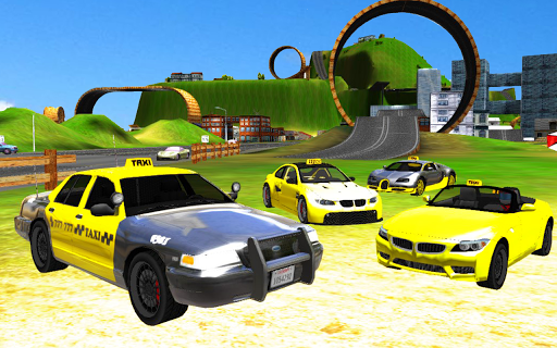 Taxi Town Driving Simulator - Gameplay image of android game