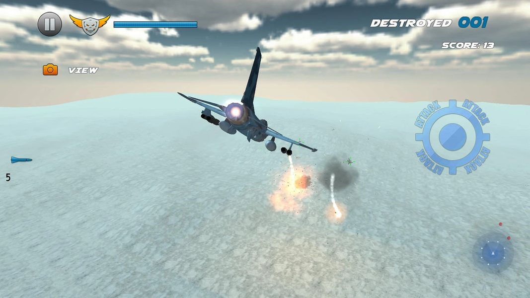 Plane Fighter Fly Simulator - Gameplay image of android game