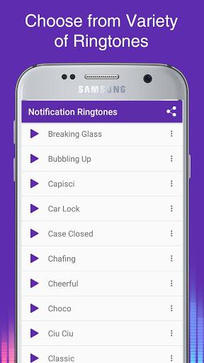 Notification Ringtones - عکس برنامه موبایلی اندروید