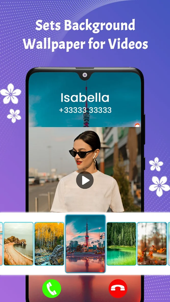 Video Ringtone - Phone Dialer - عکس برنامه موبایلی اندروید
