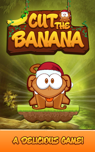 Cut The Banana: Free Monkey Rope Wrench Game - Gameplay image of android game