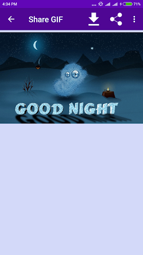 GIF Good Night - Image screenshot of android app