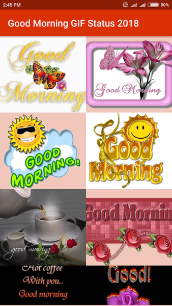 Good Morning GIF Status 2020 - Image screenshot of android app