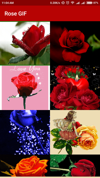 Rose GIF - Image screenshot of android app