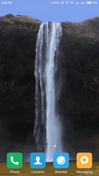 Waterfall Live Wallpaper - Image screenshot of android app