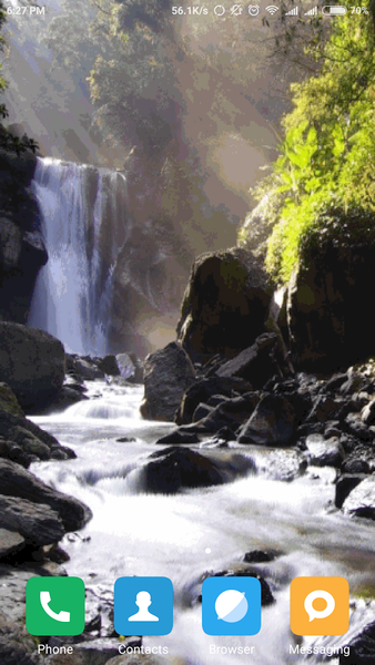 Waterfall Live Wallpaper - Image screenshot of android app