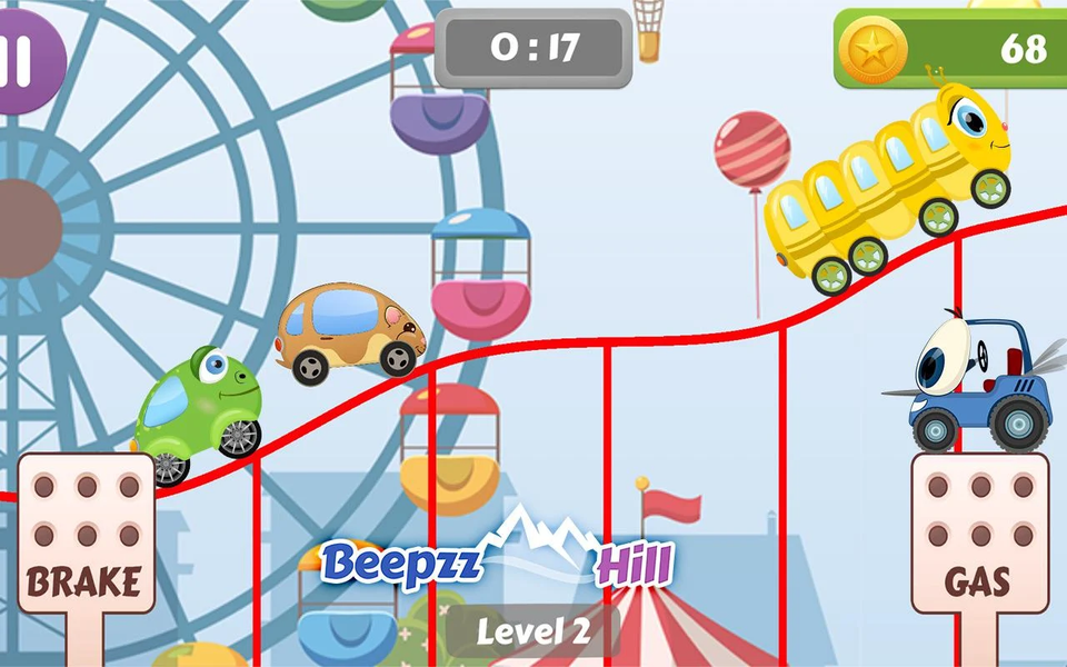 Car Racing game for toddlers - Image screenshot of android app