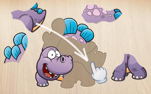 Kids puzzle - Dinosaur games - Gameplay image of android game