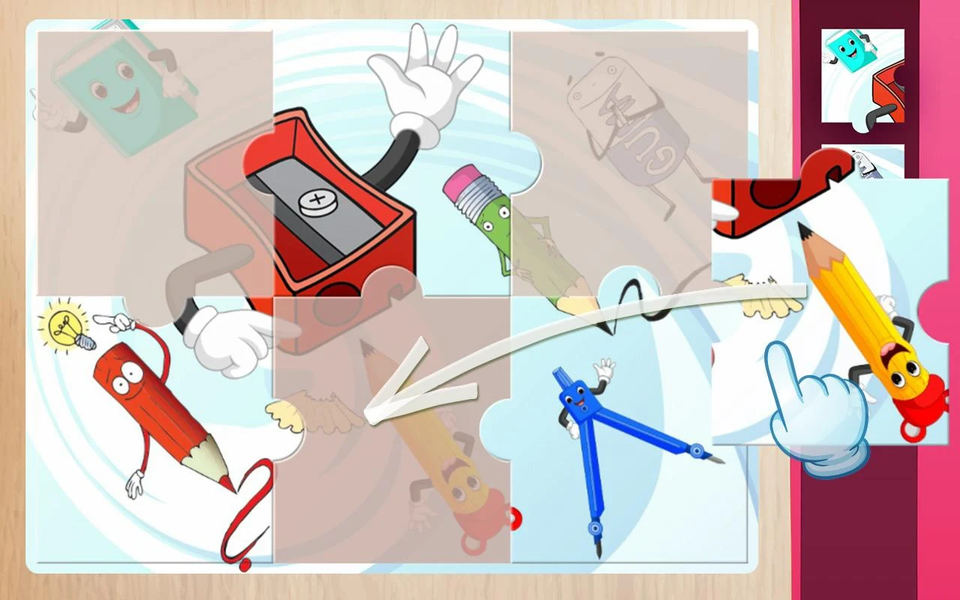 Kids puzzle - Educational game - عکس برنامه موبایلی اندروید