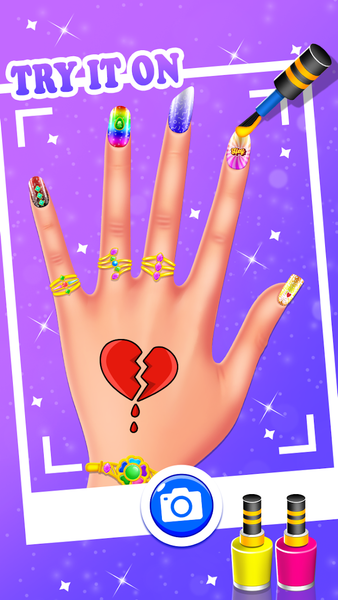 Nail polish game - Nail salon - عکس بازی موبایلی اندروید