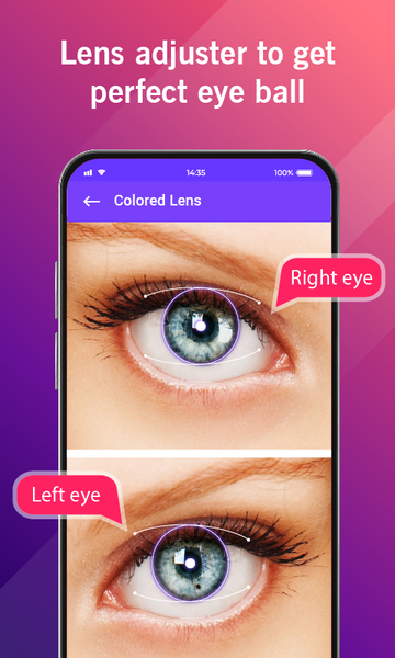 Eye Color Changer Photo Editor - عکس برنامه موبایلی اندروید
