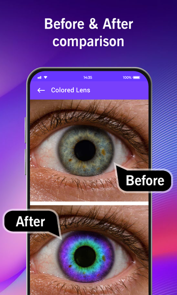 Eye Color Changer Photo Editor - عکس برنامه موبایلی اندروید
