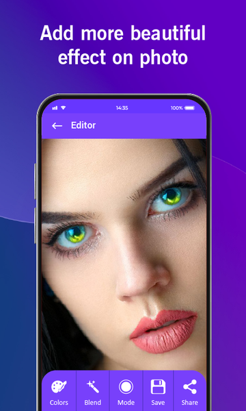 Eye Color Changer Photo Editor - عکس برنامه موبایلی اندروید